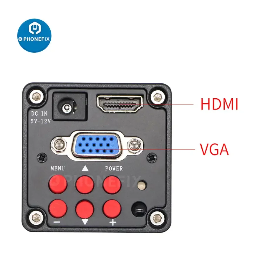 HDMI 13MP USB HD VGA Microscope Industry Camera Video Soldering Repair - Image 6