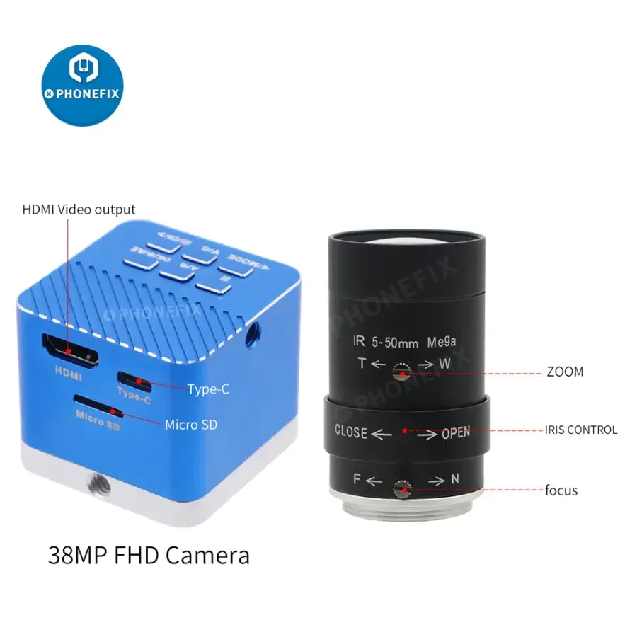 HDMI 4K UHD Camera 5.0-50mm F1.6 Lens Industry Live Digital Camera - Image 6