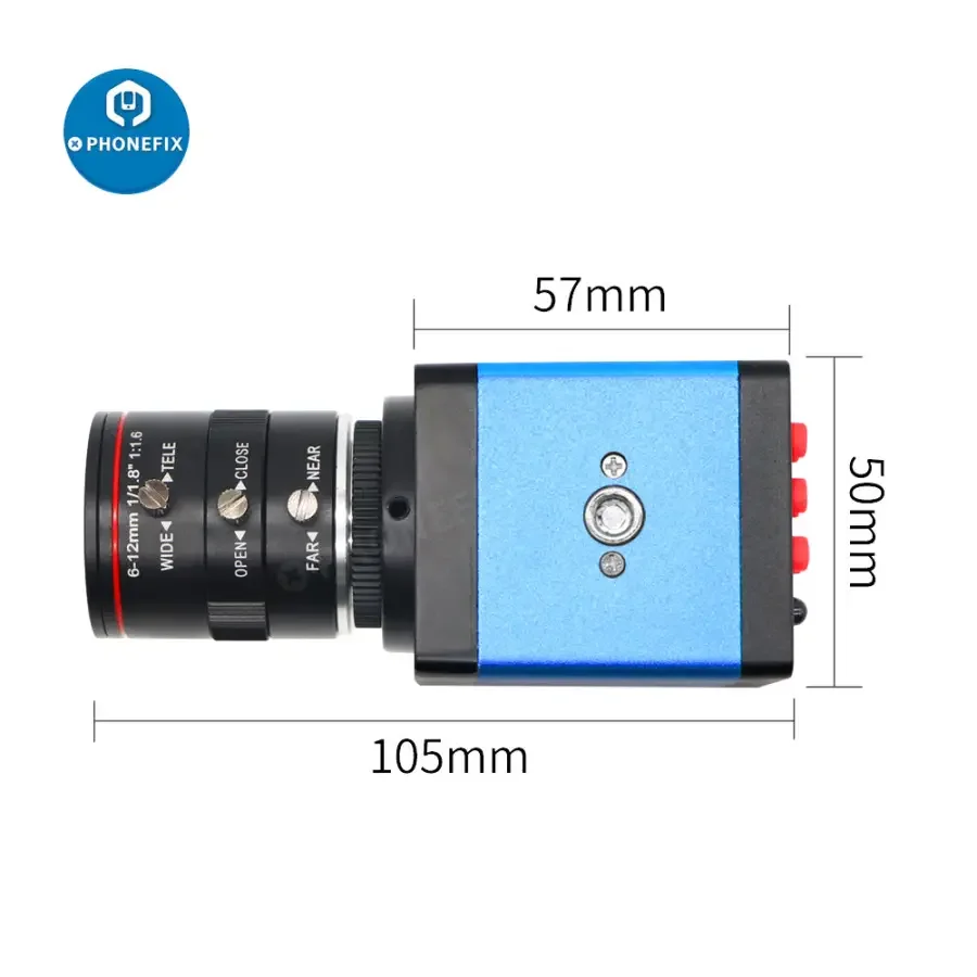 HDMI VGA Camera 6-12mm F1.6 Lens Live Industry Digital Camera - Image 3