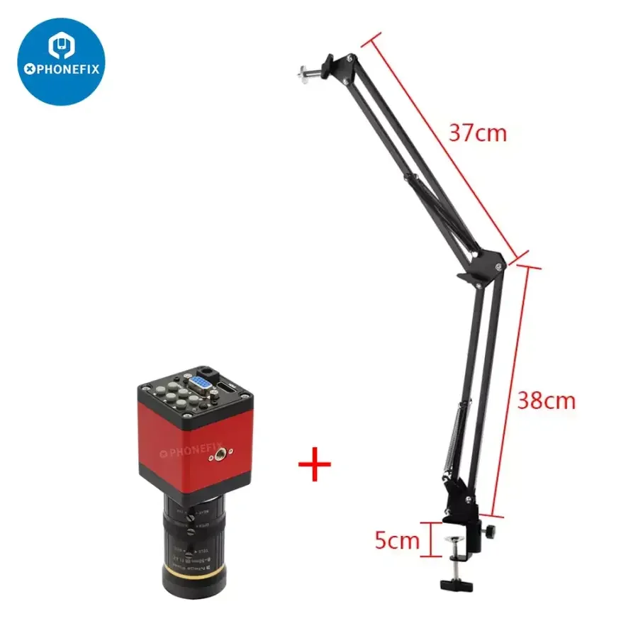 HDMI VGA Digital Video Microscope Camera with 8-50mm Fixed Focus Lens - Image 4