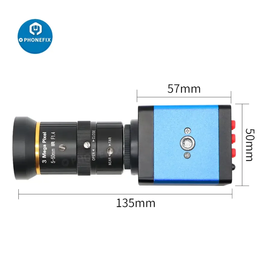 HDMI VGA Industry Camera 5.0-50mm F1.4 Lens Webcam Webcast - Image 5