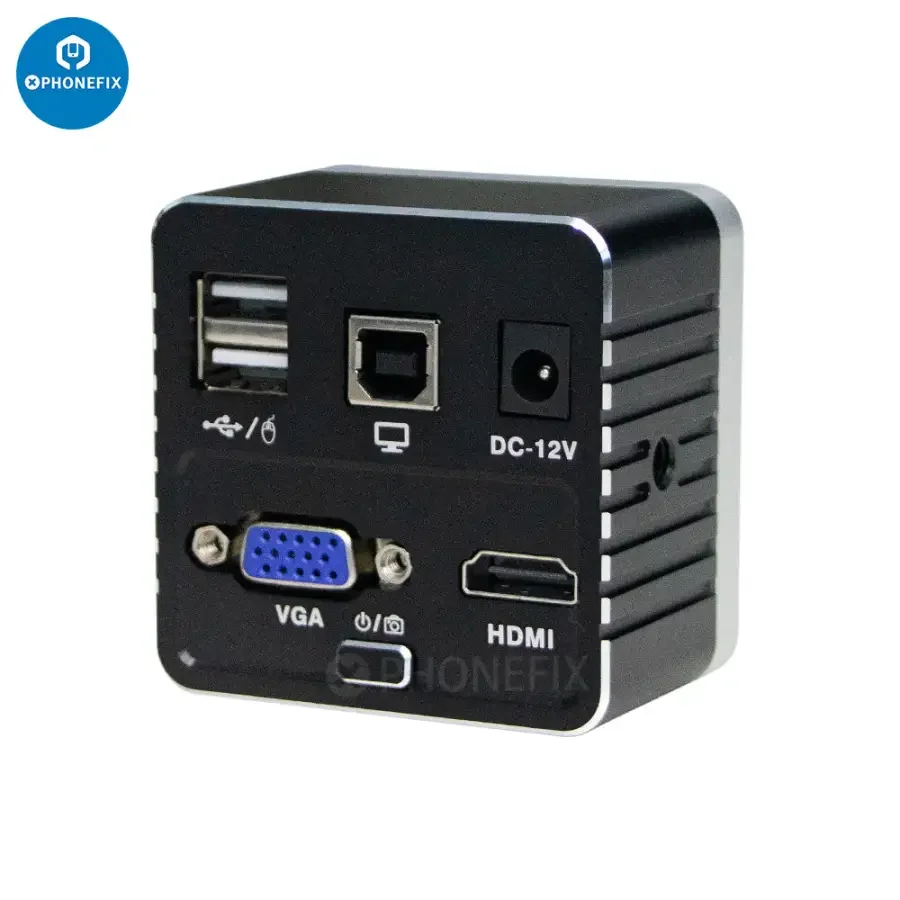 HDMI VGA U Disk Storage Microscope Industrial Camera Kit 130X Lens - Image 7