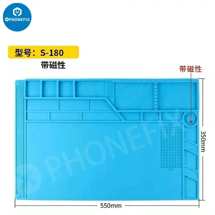 Heat Resistant Silicone Mat Antistatic Desk Pad Soldering Platform - Image 11