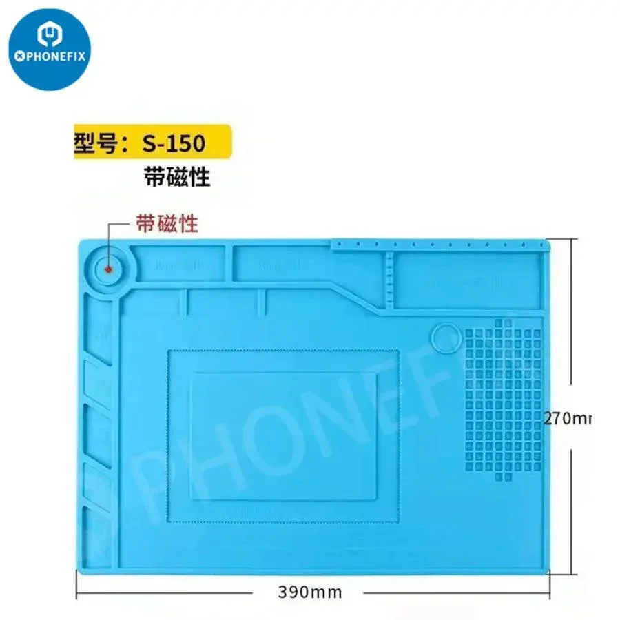 Heat Resistant Silicone Mat Antistatic Desk Pad Soldering Platform - Image 8