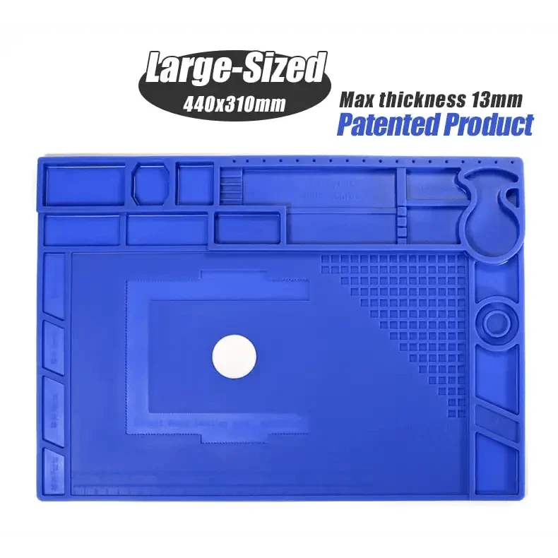 Heat Resistant Silicone Mat With Magnetic Heat Insulation Working Pad - Image 3