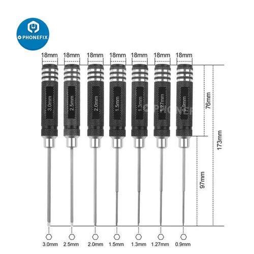 Hex Screwdriver Set RC Drone Repair Toolkit 0.9/1.27/1.3/1.5/2/3mm - Image 9