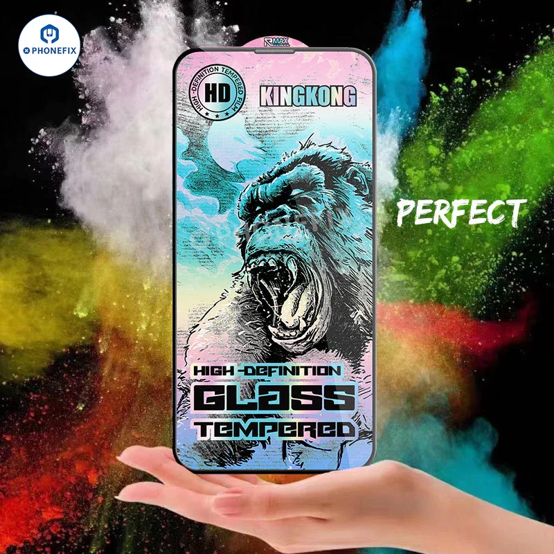 High Aluminum Tempered Glass Protective Film for iPhone X–17 Pro Max - Image 3