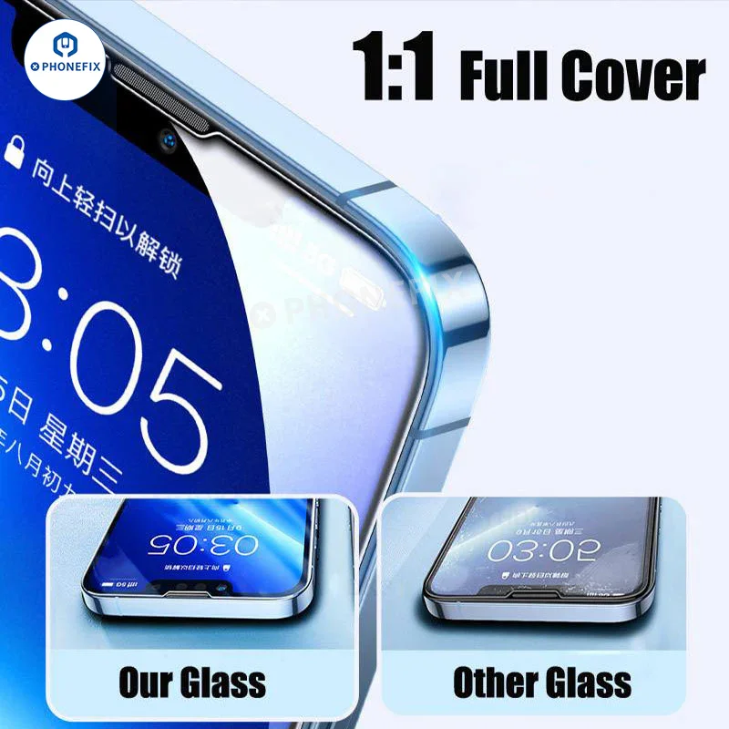 High Aluminum Tempered Glass Protective Film for iPhone X–17 Pro Max - Image 4
