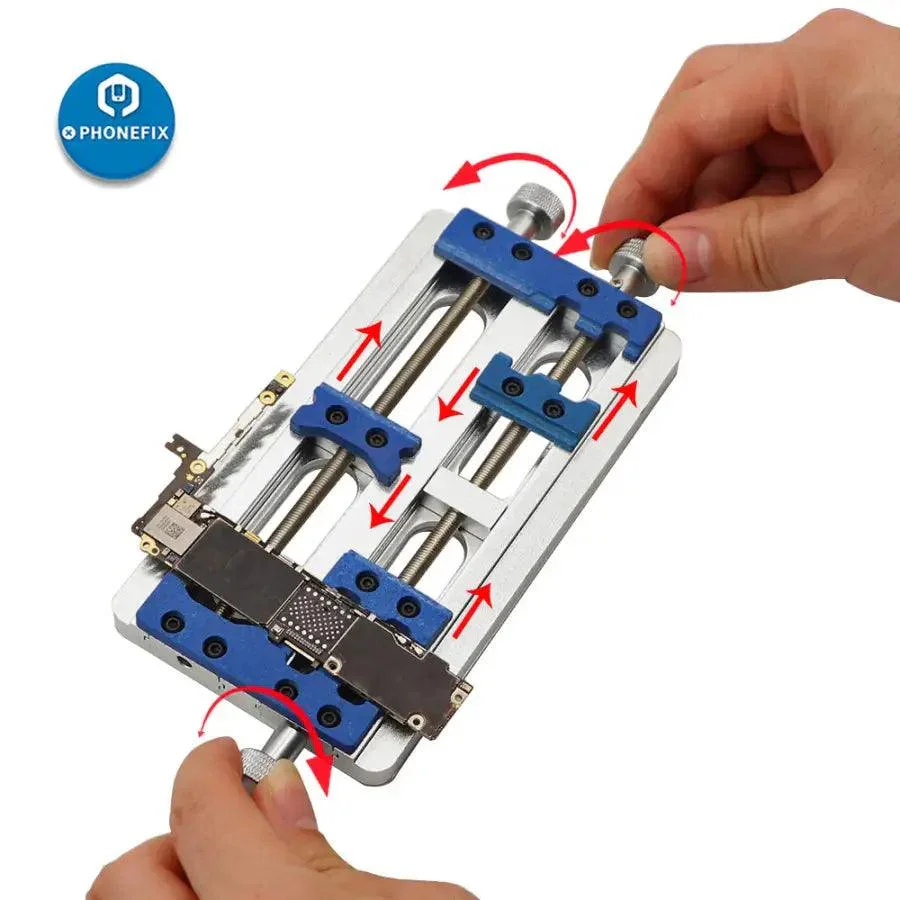 High Temperature Aluminum Alloy Double Axis PCB Board Holder Fixture - Image 2
