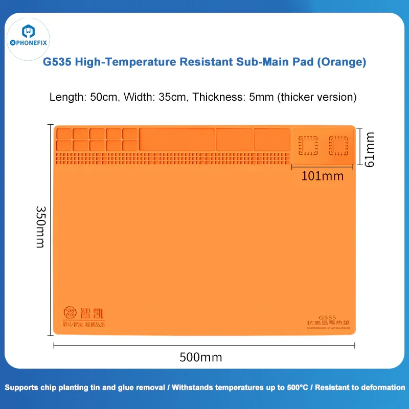 High-Temperature Insulation Pad 2 in 1 Detachable Silicone Mat - Image 11