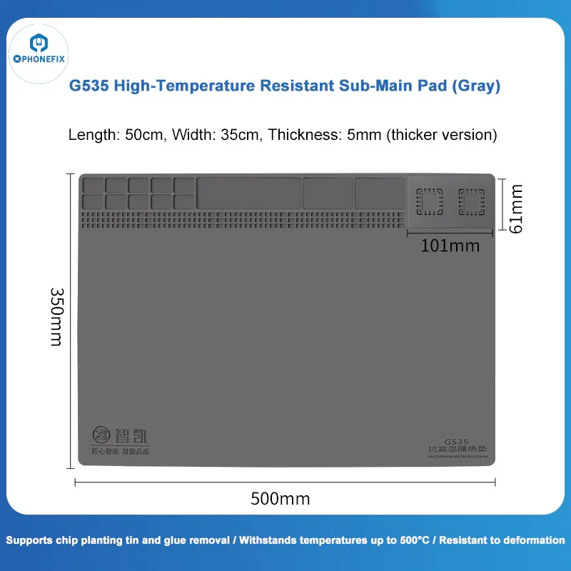 High-Temperature Insulation Pad 2 in 1 Detachable Silicone Mat - Image 12