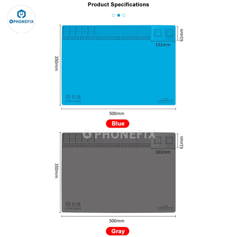 High-Temperature Insulation Pad 2 in 1 Detachable Silicone Mat - Image 9