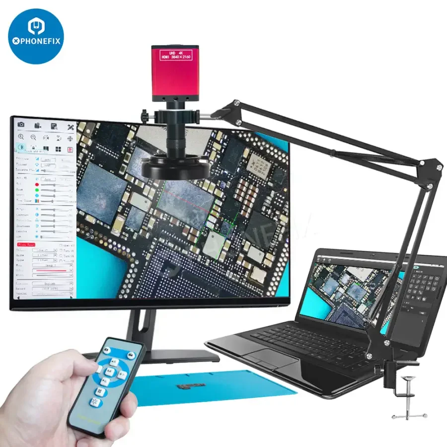 HDMI 48MP 4K USB Microscope Camera Set 130X Lens 56 LED Light - Image 15