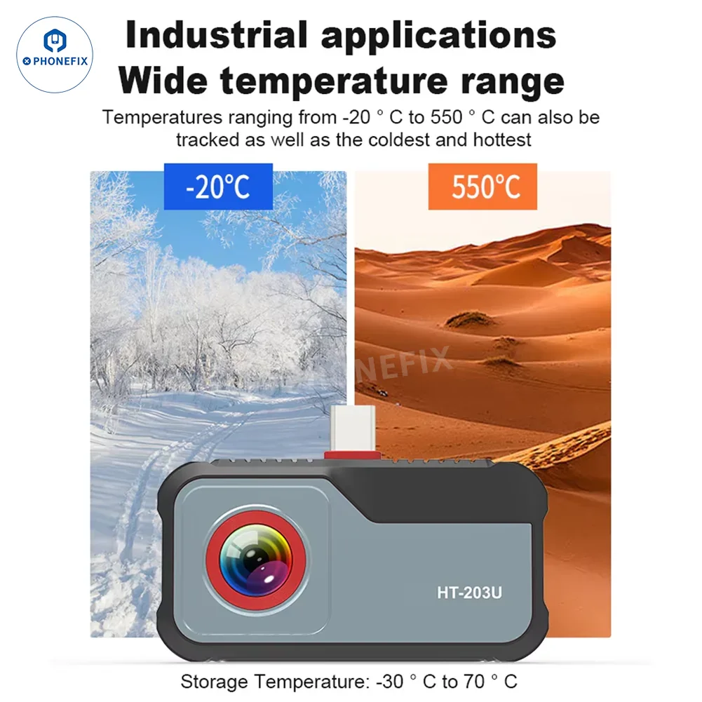 HT-203U Thermal Imager Camera for Mobile Phone PCB Troubleshoot - Image 11
