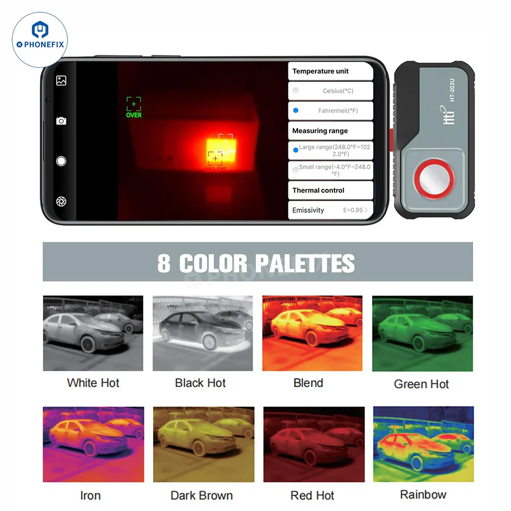 HT-203U Thermal Imager Camera for Mobile Phone PCB Troubleshoot - Image 5