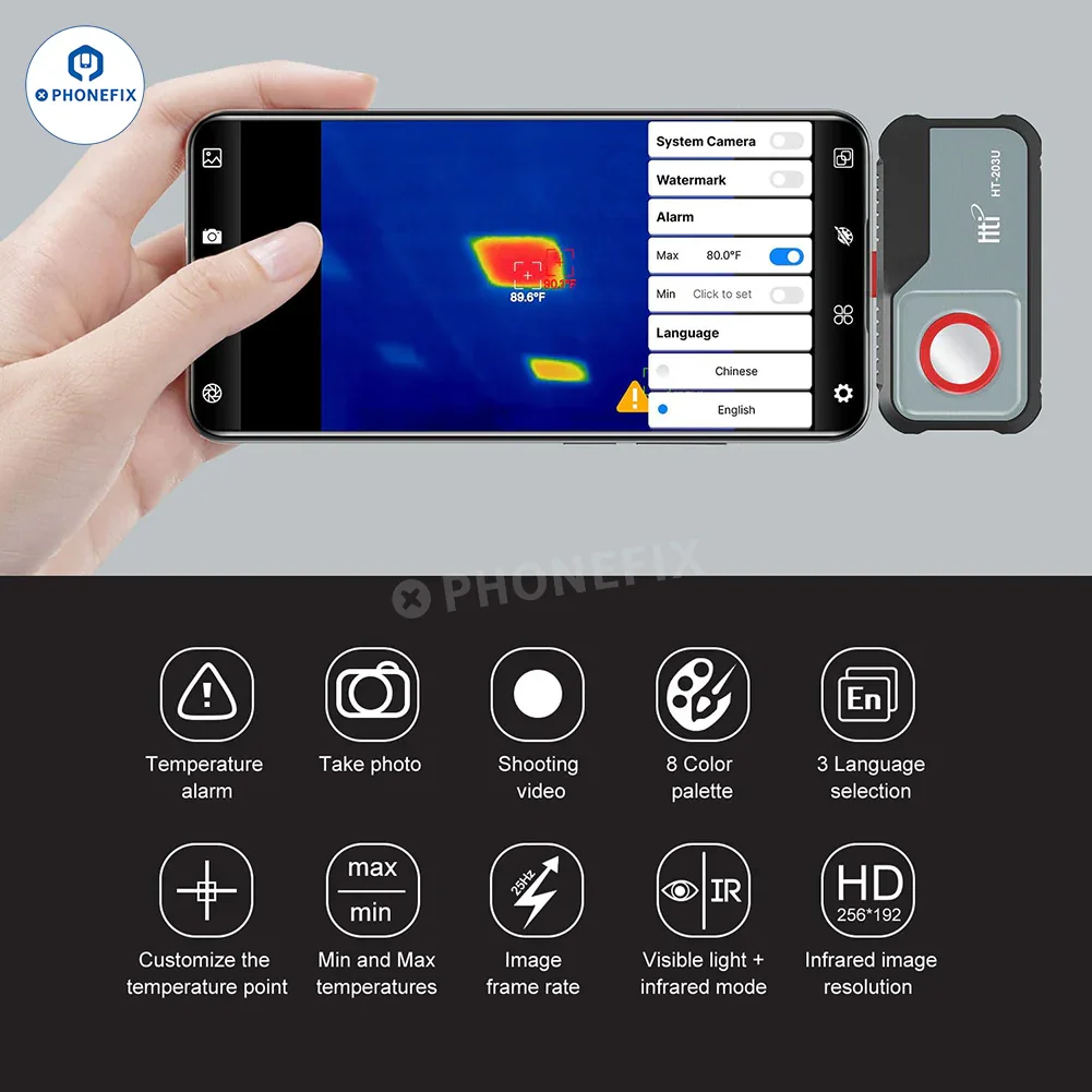 HT-203U Thermal Imager Camera for Mobile Phone PCB Troubleshoot - Image 9