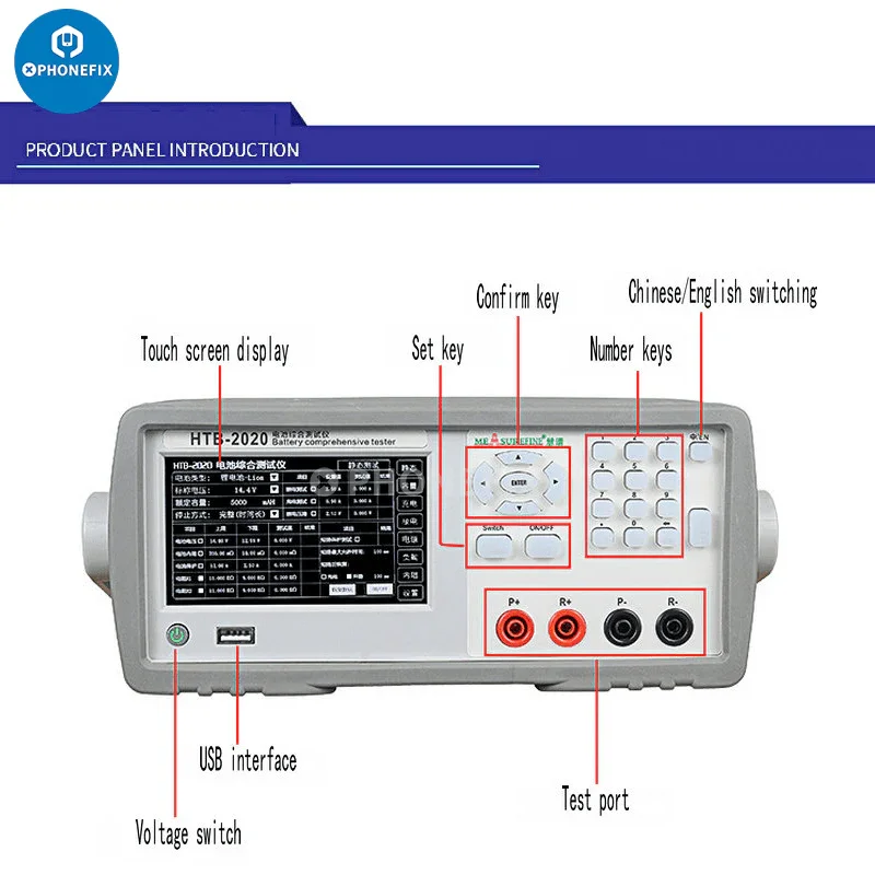 High Precision Lithium Battery Internal Resistance Capacity Tester - Image 5