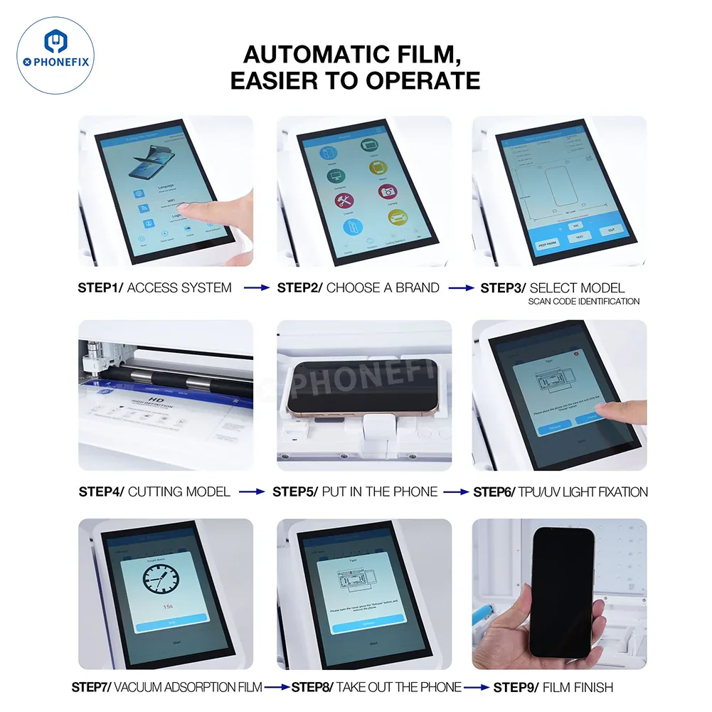 Hydrogel Film Cutting Laminating UV Curing Machine for Phone Screen - Image 4
