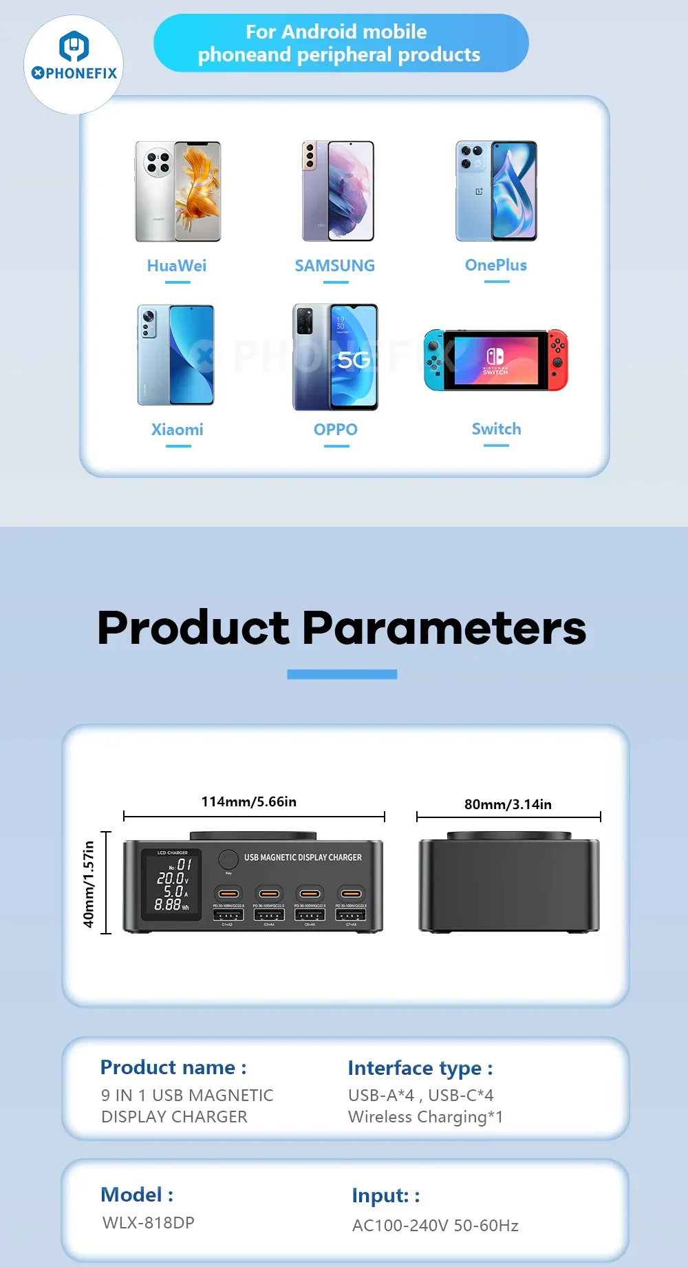 i-Charger 140W USB Type-C PD Charger with Magnetic Wireless - Image 10