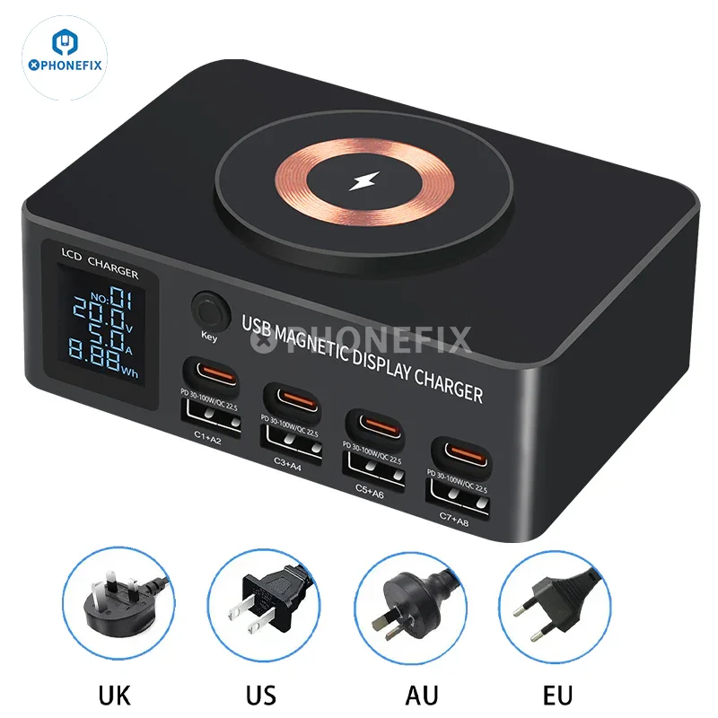 i-Charger 140W USB Type-C PD Charger with Magnetic Wireless - Image 2