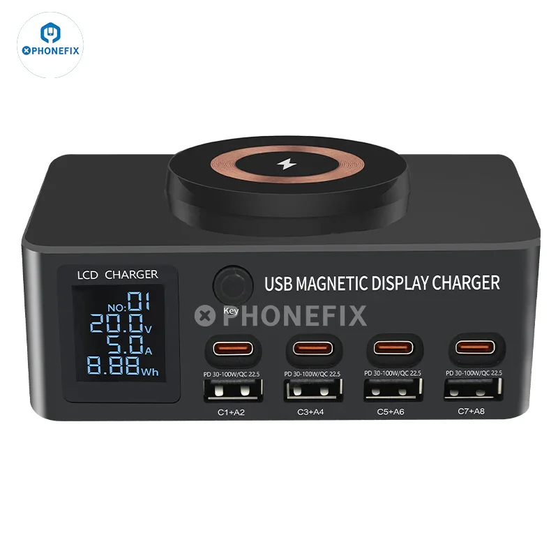 i-Charger 140W USB Type-C PD Charger with Magnetic Wireless - Image 5