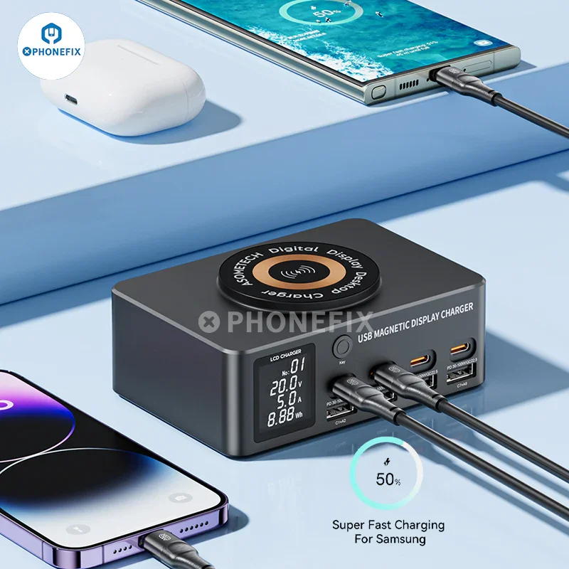 i-Charger 140W USB Type-C PD Charger with Magnetic Wireless - Image 6