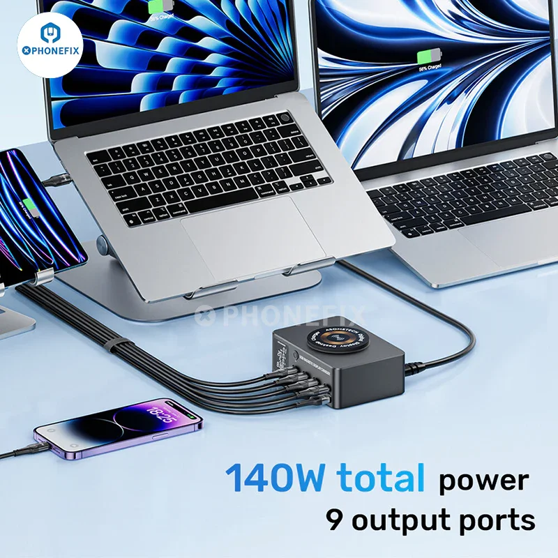 i-Charger 140W USB Type-C PD Charger with Magnetic Wireless - Image 7