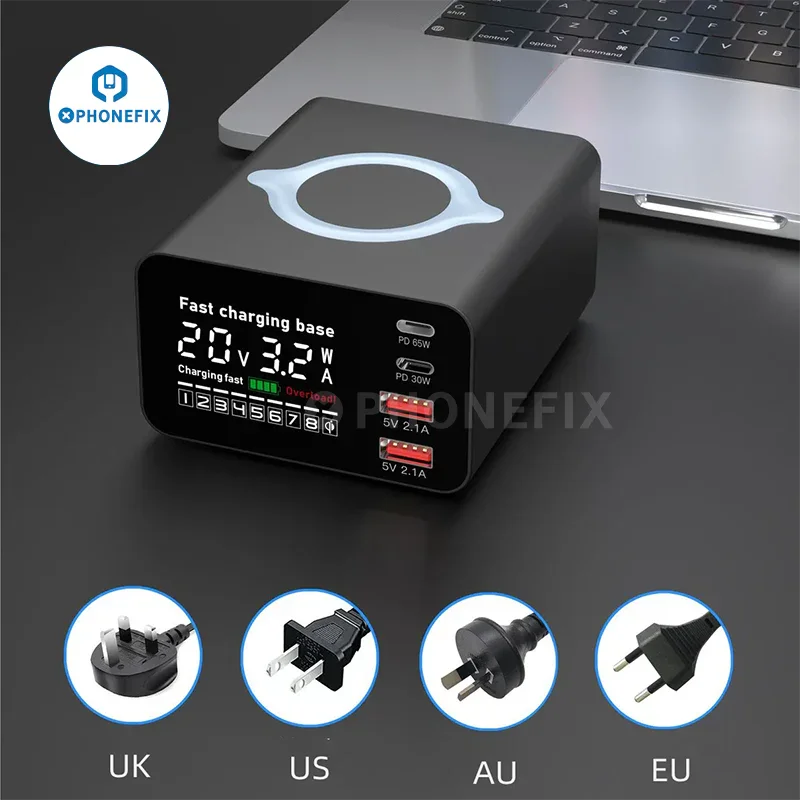 i-Desktop 110W Type-C USB Charger Dock With Wireless Charging - Image 5