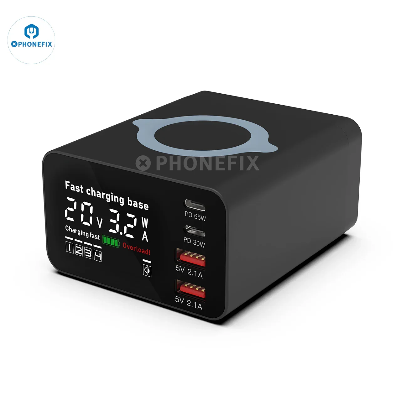 i-Desktop 110W Type-C USB Charger Dock With Wireless Charging - Image 8