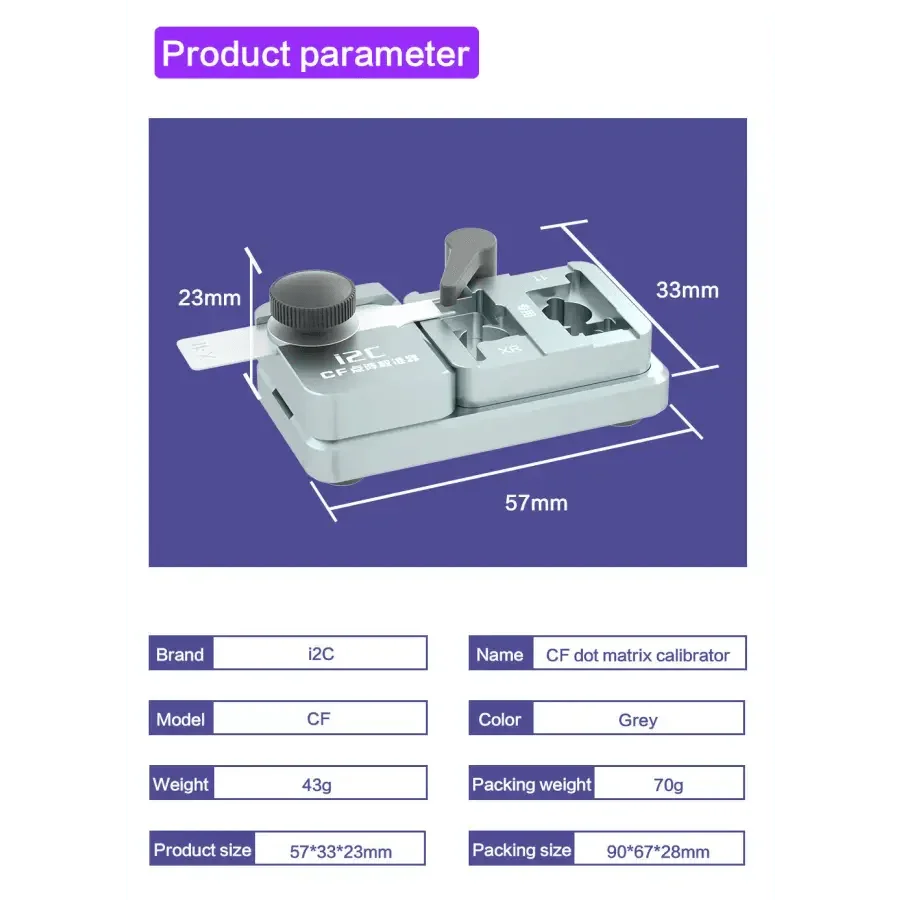 i2C 15 In 1 CF Dot Matrix Calibrator For iPhone X-14 Pro Max Face ID - Image 13