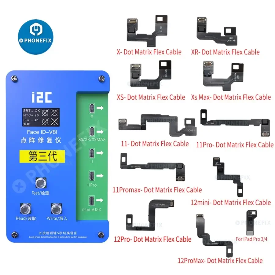 i2C 3rd IFace-V8i Dot Matrix Projection For iPhone X-12Pro max Face ID Repair - Image 10