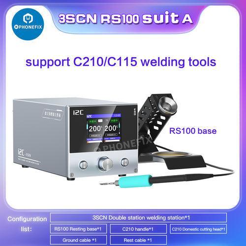 i2C 3SCN Double Soldering Station With C210/C115 double Handles - Image 6