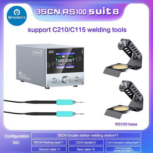 i2C 3SCN Double Soldering Station With C210/C115 double Handles - Image 7