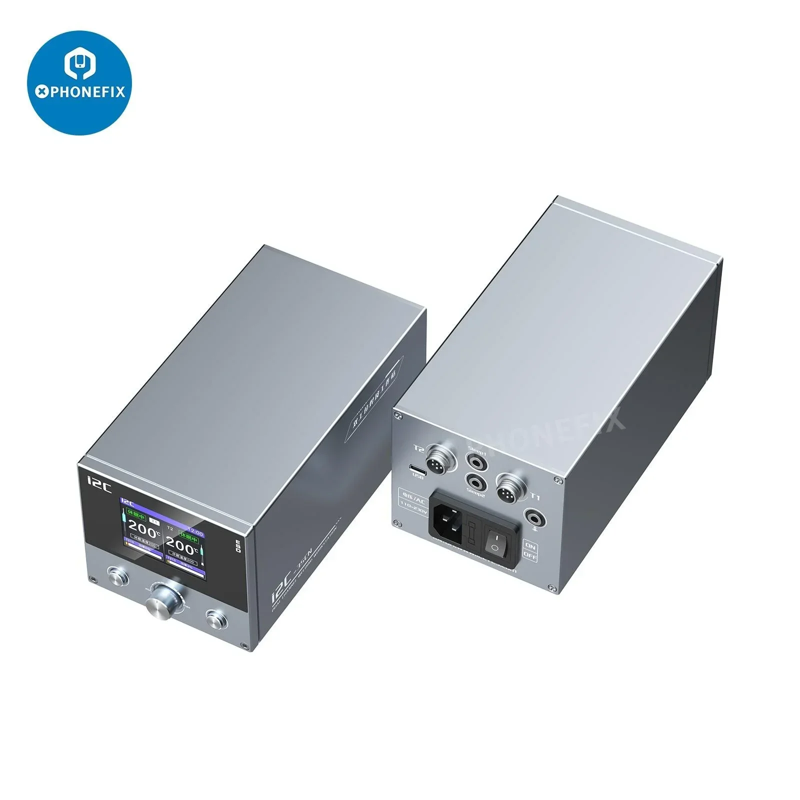 i2C 3SCN Dual Welding Station With C210 C115 Handles PCB Repair Tool - Image 6