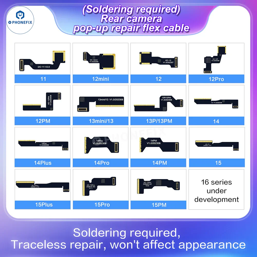 i2C A8S Rear Camera Flex Cable Removes "Unknown Part" Message - Image 2
