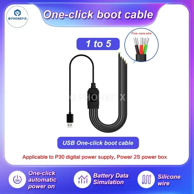 i2C Boot Box One-click Power Supply Cable For iPhone Android - Image 6