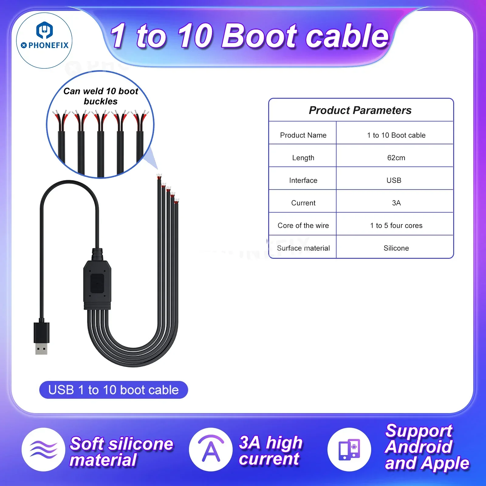 i2C Boot Box One-click Power Supply Cable For iPhone Android - Image 7