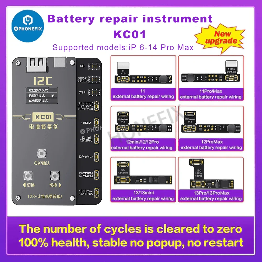 i2C BR KC01 Battery Data Corrector For iPhone 11-15 Pro Max - Image 2