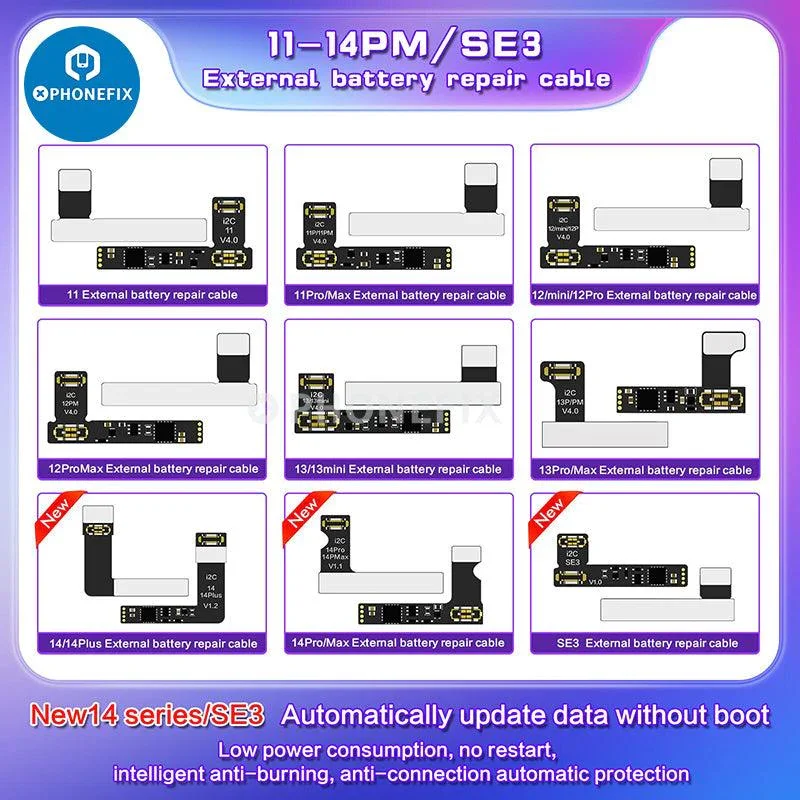 i2C BR KC01 Battery Data Corrector For iPhone 11-15 Pro Max - Image 31