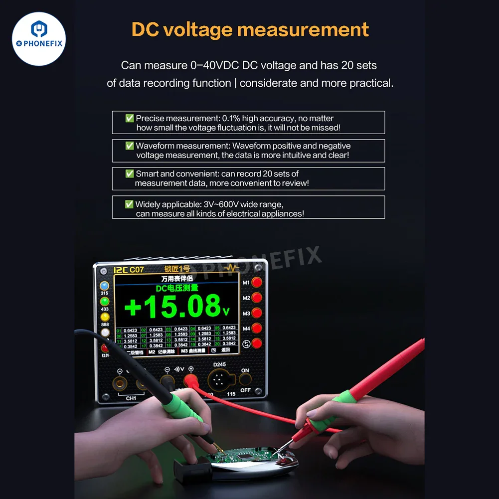 i2C C07 Locksmith No.1 Remote Control Frequency Tester Multimeter - Image 11