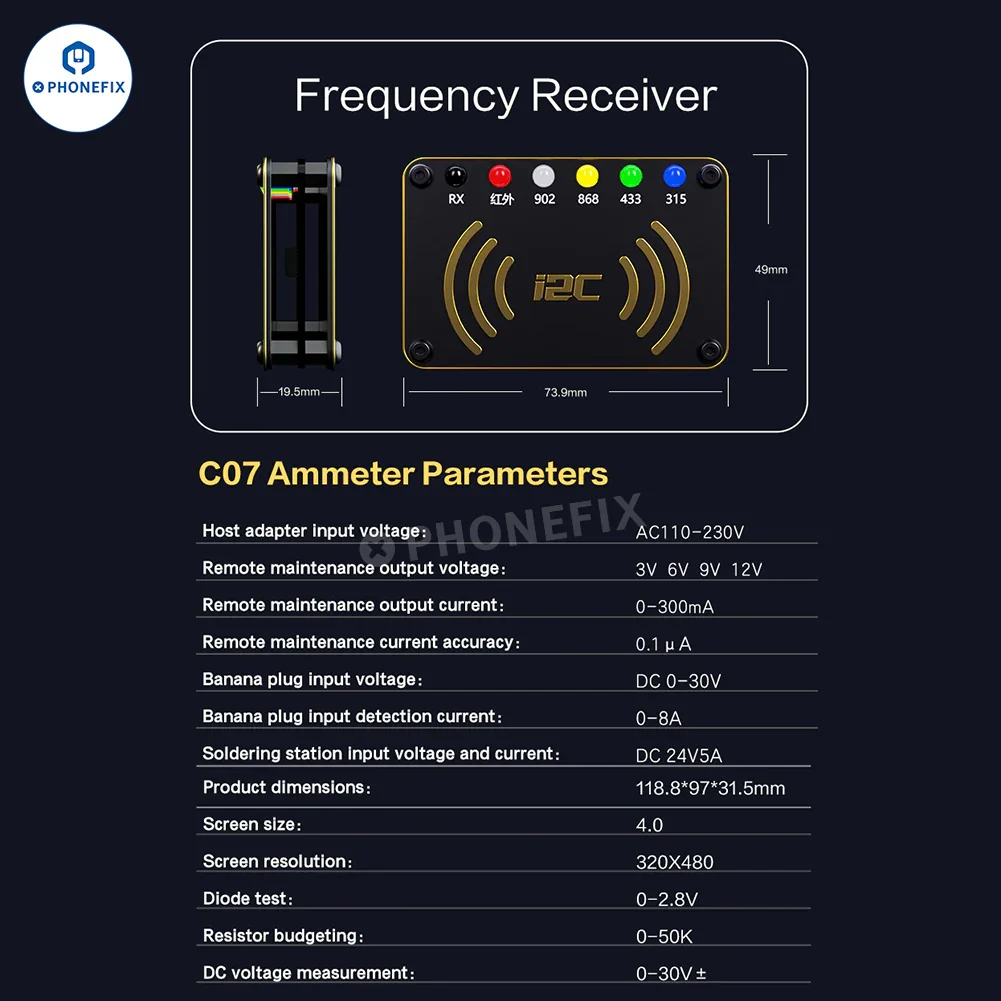 i2C C07 Locksmith No.1 Remote Control Frequency Tester Multimeter - Image 17