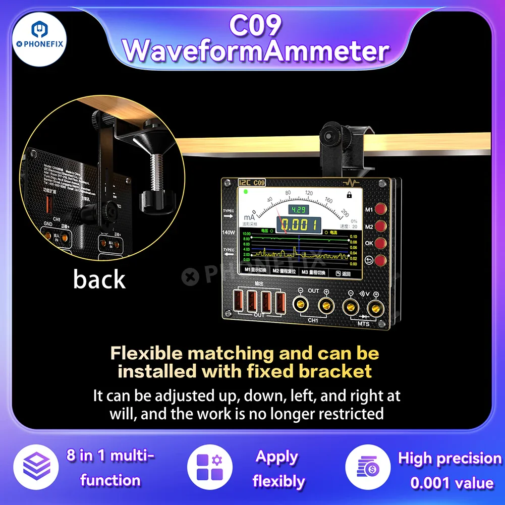 i2C C09 C10 Waveform Ammeter Voltage Measurement Charge Tester - Image 10