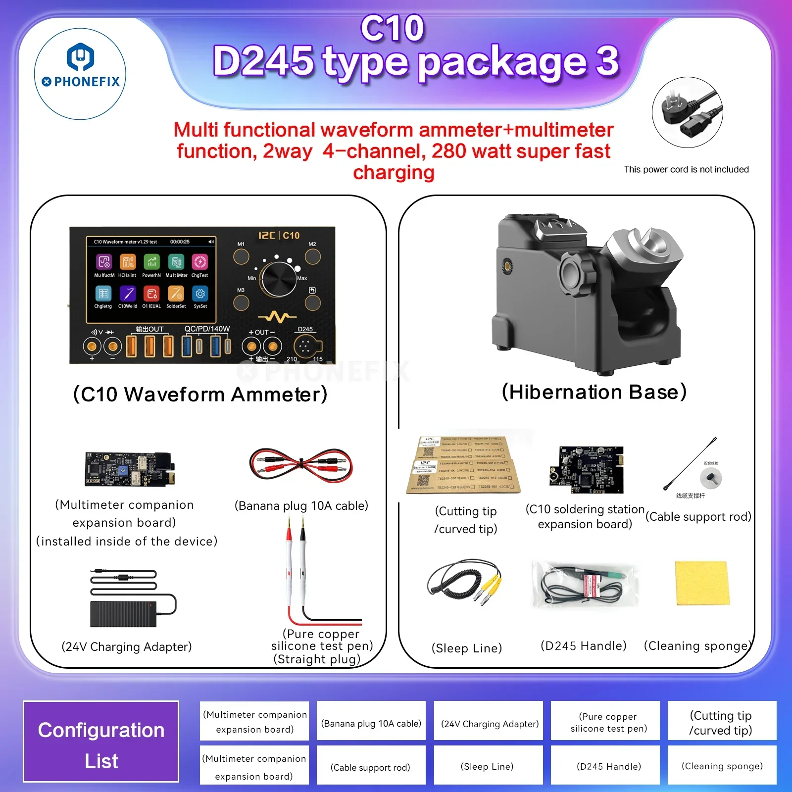 i2C C09 C10 Waveform Ammeter Voltage Measurement Charge Tester - Image 27
