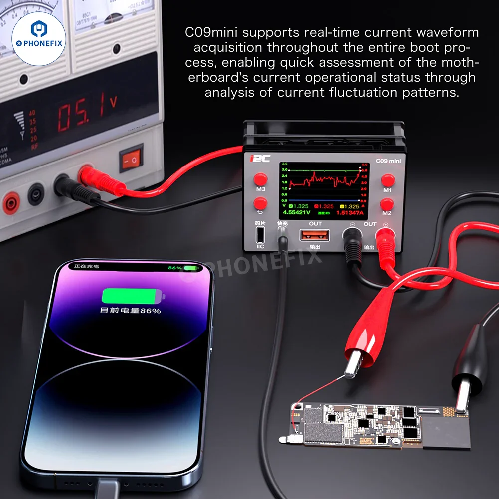 i2C C09mini Ammeter for Phone Start-up Current/IIC/Charging Analysis - Image 6