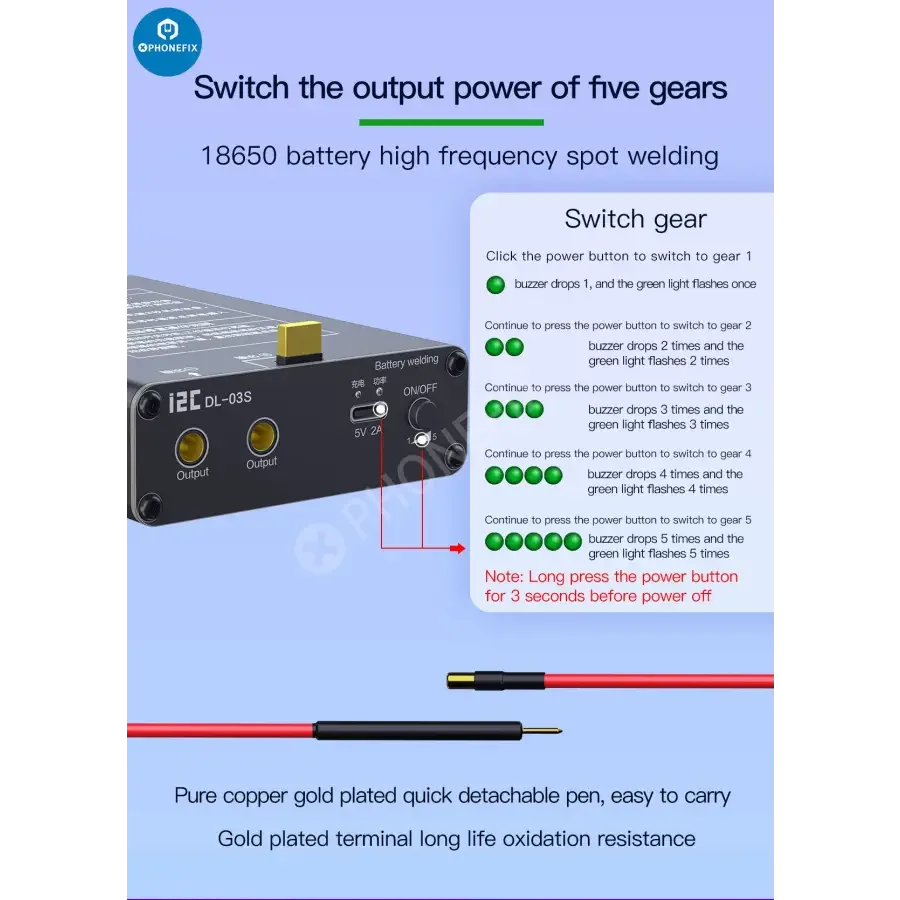I2C DL-03S Mini Spot Welder Machine For Battery Short Circuit Repair - Image 11