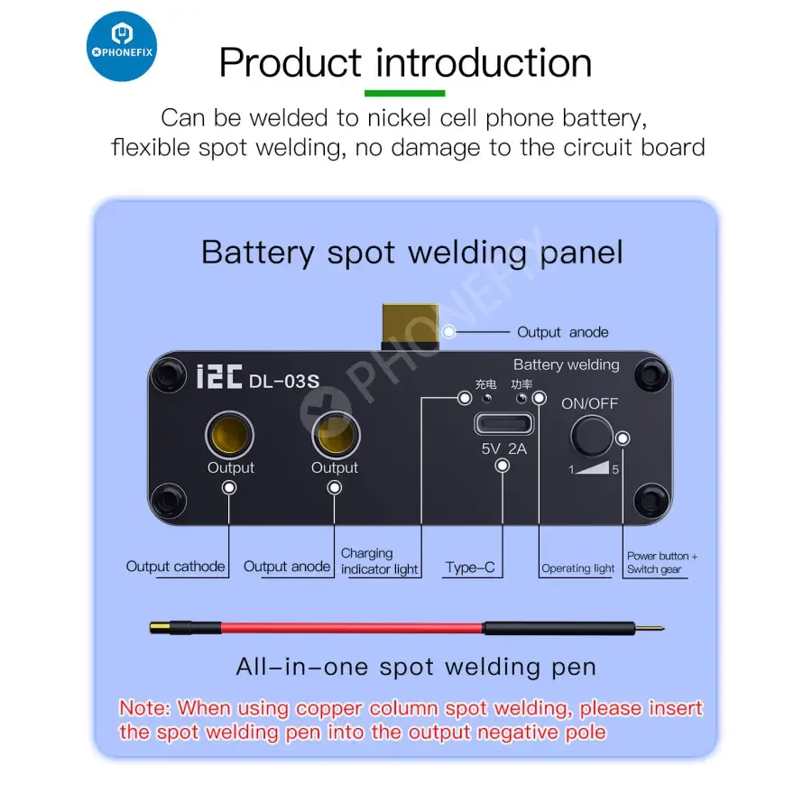 I2C DL-03S Mini Spot Welder Machine For Battery Short Circuit Repair - Image 9