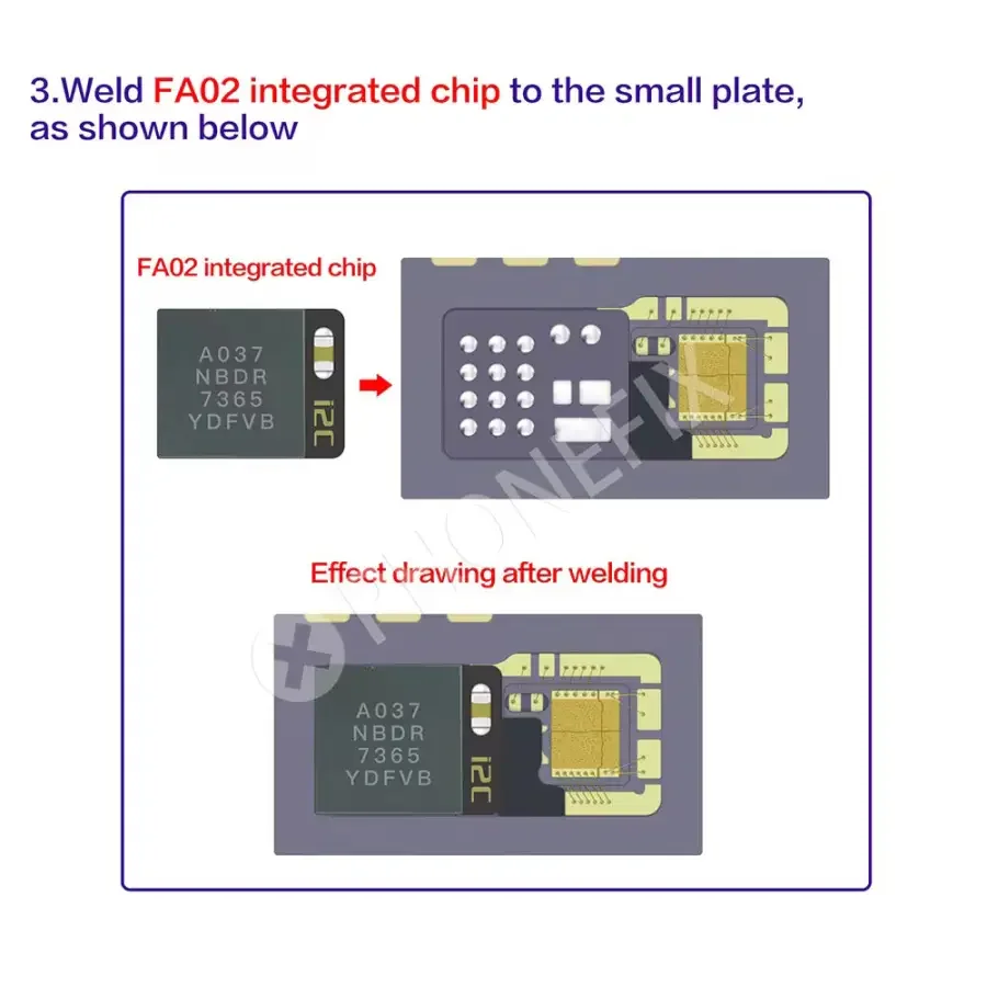 i2C FA02 FA05 Face ID Repair Integrated Chip For iPhone X-15 Pro Max - Image 14