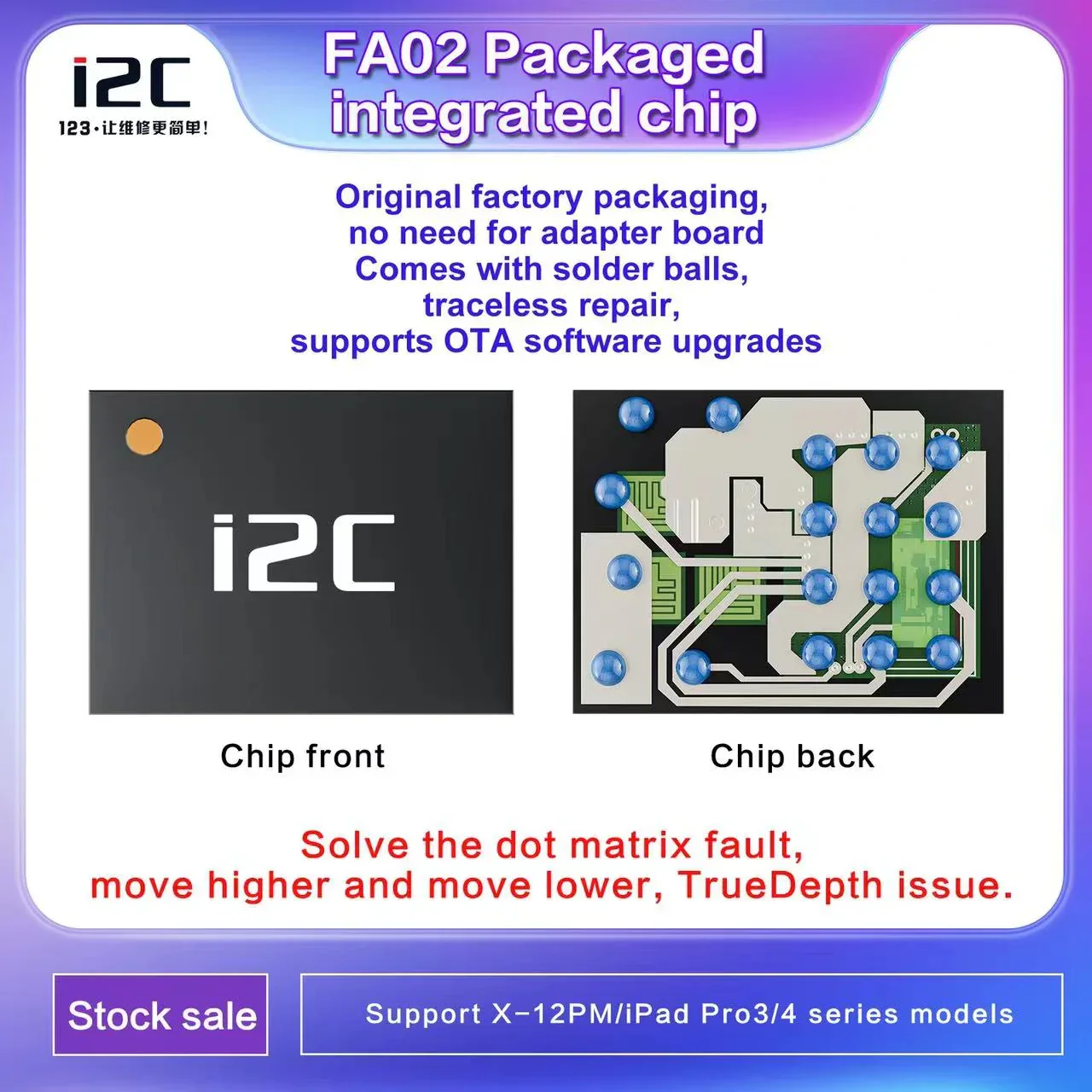 i2C FA02 FA05 Face ID Repair Integrated Chip For iPhone X-15 Pro Max - Image 17