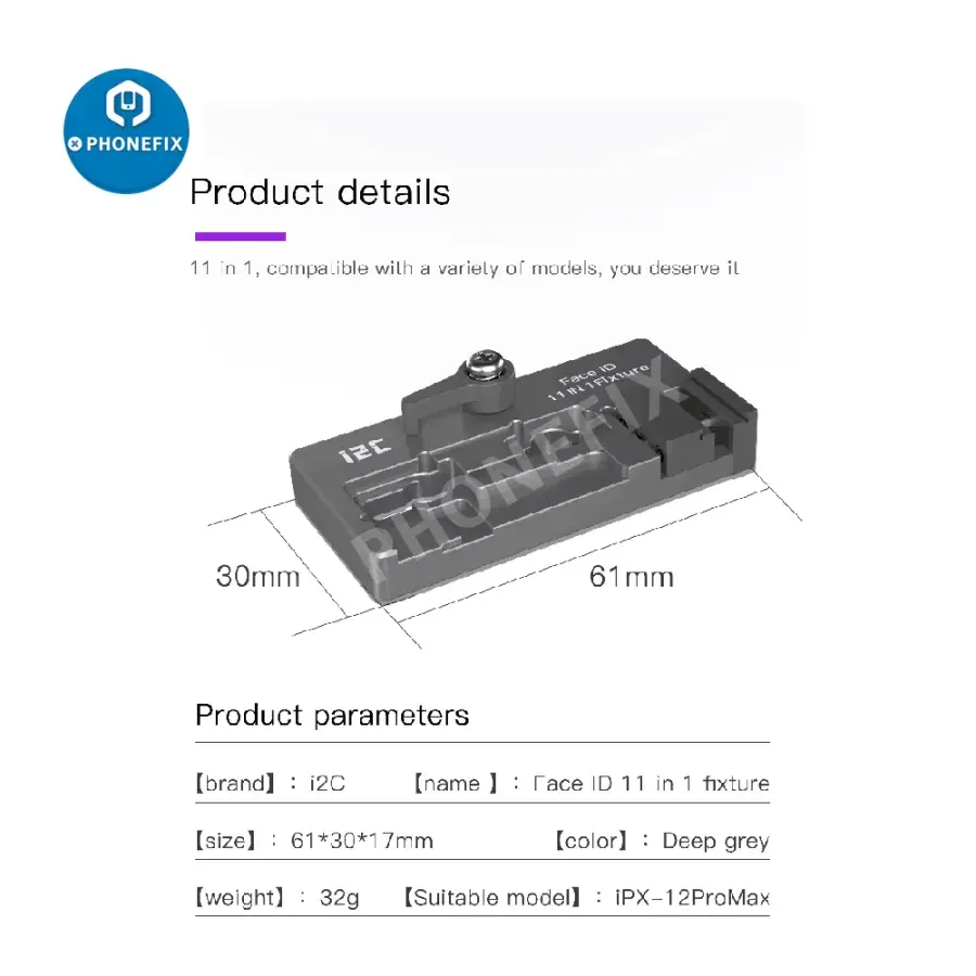 i2C Face ID Dot Matrix Bracket Front Camera Repair Tool For X-12Pro Max - Image 6