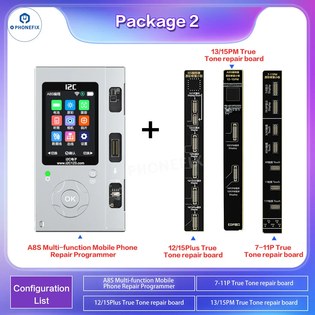 i2C i6S A8S Programmer For iPhone Screen True Tone Face ID Repair - Image 28